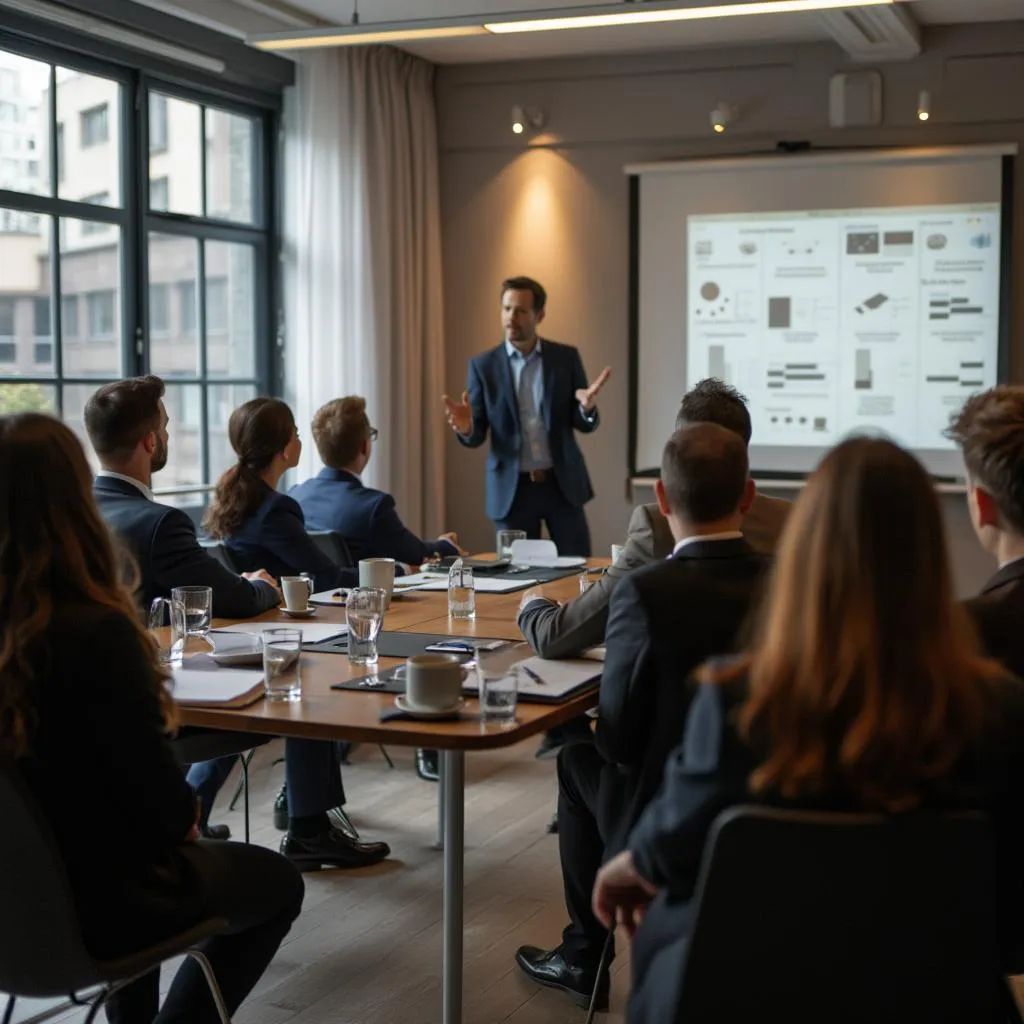 Seminario empresarial liderado por consultores expertos